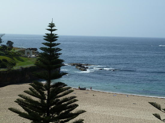 Blick von der Dachterasse meines Hotels