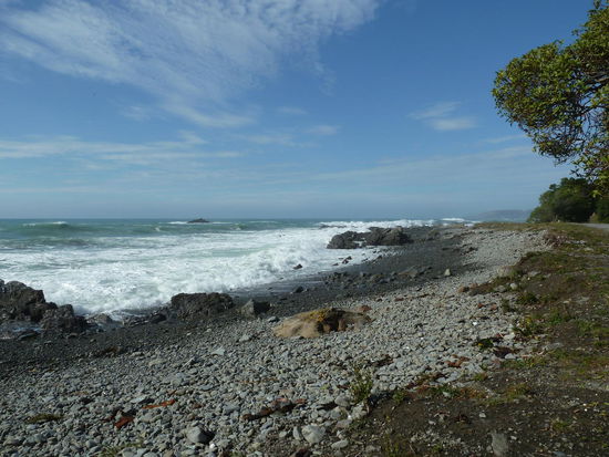 Bucht direkt an der Straße mit einzelnen Pelzrobben
