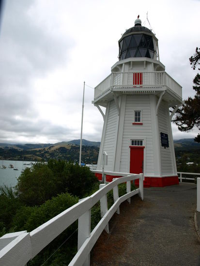 Das Head Lighthouse von Akaroa