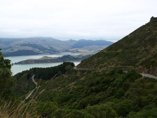 Die Straße, die von den Bikern genutzt wird - eine normale Schnellstraße
