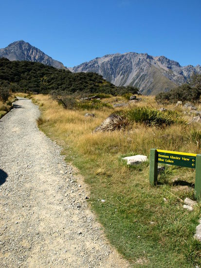 Auf geht's zum Tasman Glacier View
