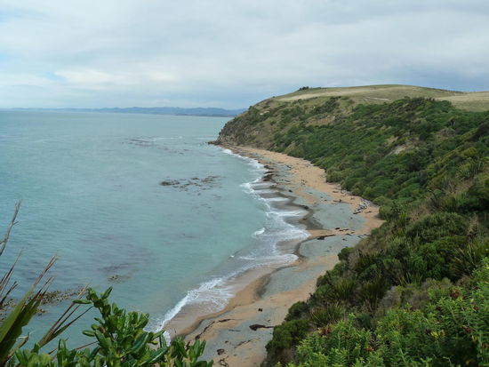 Blick vom Ausichtspunkt auf die Bucht