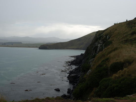 So sieht es am Katiki Point bei Regen aus
