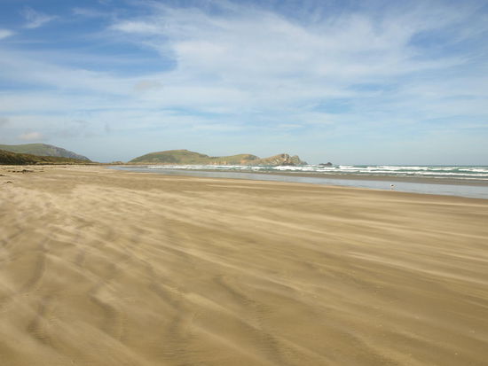 Der Wind pfeift einem ins Gesicht