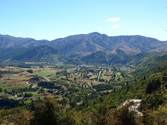 Blick von Oben auf Arrowtown