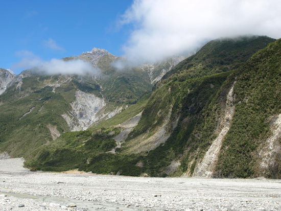Das Gletschertal mit Zugang zum Gletscher