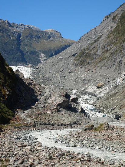 Das Ende der Gletscherzunge