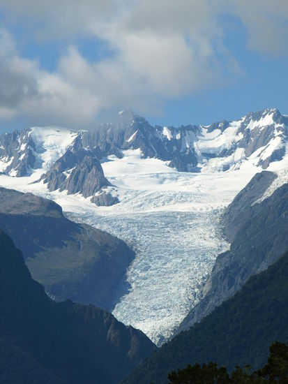 Na also, der Fox Glacier in seiner ganzen Größe 