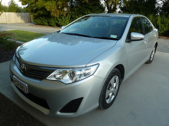 Mein Mietvehicle bis Wellington: Ein Toyota Camry 2013er Modell mit 13000km auf dem Tacho