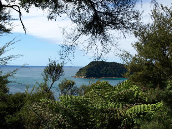 Immer wieder Blick in eine Bucht