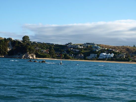 Kurz vor dem Einlaufen in Kaitiritiri
