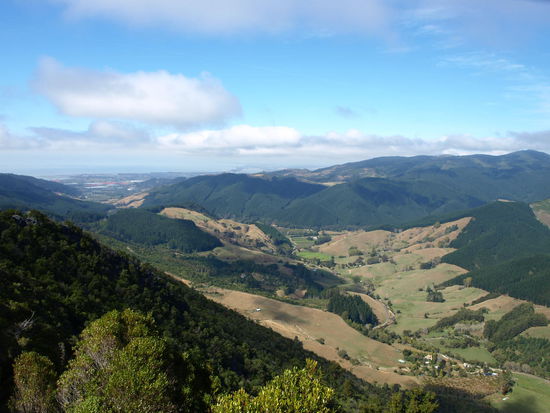 Der Aussichtspunkt "Hawkes Lookout" - noch nicht ganz Golden Bay, da er zum Kahurangi National Park gehört/k]