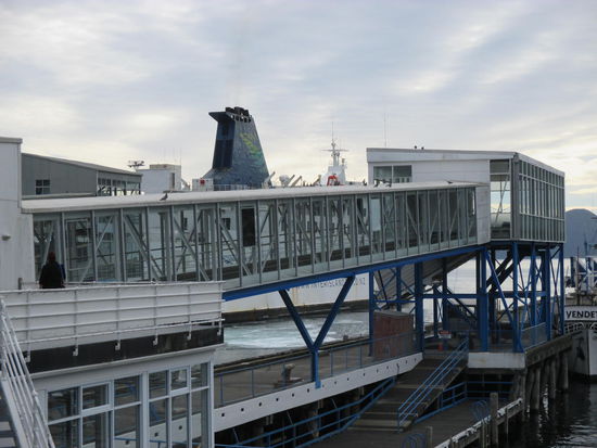 Der Fußgängeraufgang zur Fähre