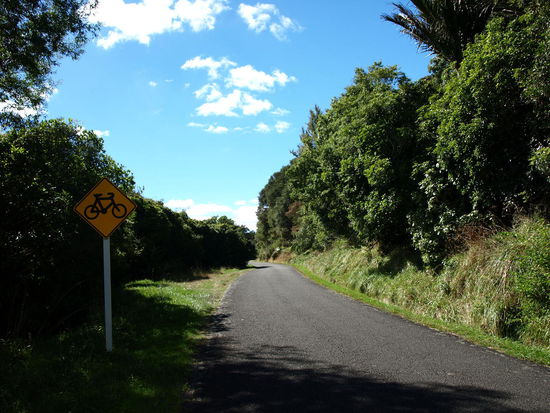 Fahrradfahrer waren sogar unterwegs