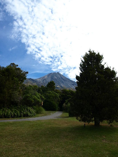 Auf Ratschlag meiner Gatgeber in Whanganui wählte ich den Südzugang in den Egmont National Park, über den Dawson Falls Visitor Center