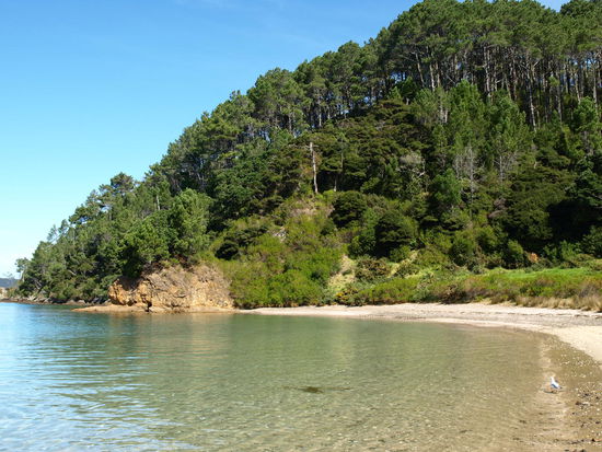 Die Bucht für die Mittagspause