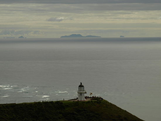 Da unten steht der Leutturm von Cape Reinga
