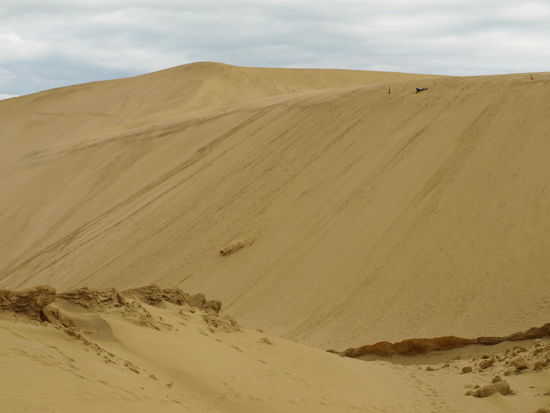 Und hier dann runter rutschten - schon ne sandige Angelegenheit