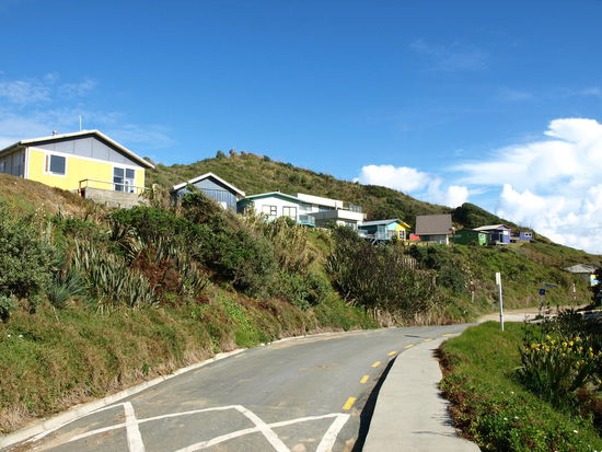 Die Straße zur Strandauffahrt