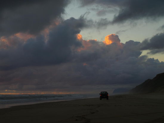 Das Motte dieses Fahrzeuges war sicher "Dem Sonnenuntergang entgegen"