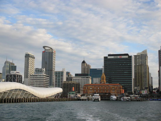 Die Anlegestelle der Fähre in Auckland