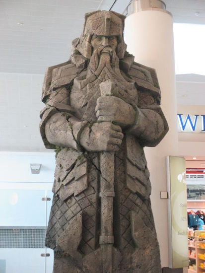 Noch etwas Herr der Ringe im Flughafenterminal von Auckland