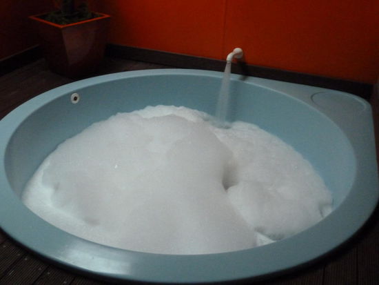 Mit eigenem Spa Bad - das hab ich aber erst am nächsten Tag genutzt