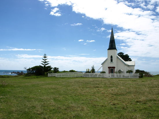 Diese Kirche hat dann meine Wendepunkt markiert und ich bin die Streckte dann wieder zurück nach Ohope Beach gefahren.
