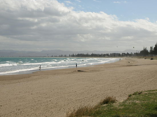 Strand unmittelbar beim Campingplatz