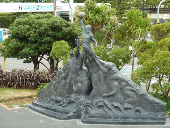 Wie bei uns Fußball, ist Rugby in Neuseeland Volkssport Nummer 1