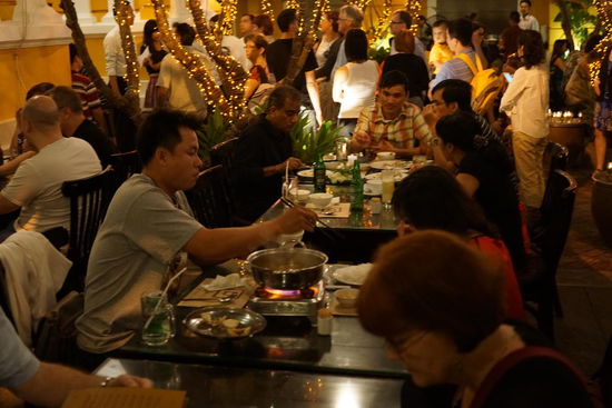 Buntes Treiben, aber stilvolle Athmosphaere