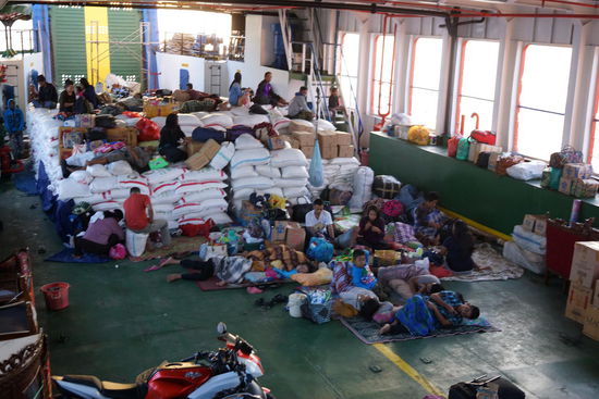 Aber auf den 500 Tonnen Reis konnte man auch schlafen