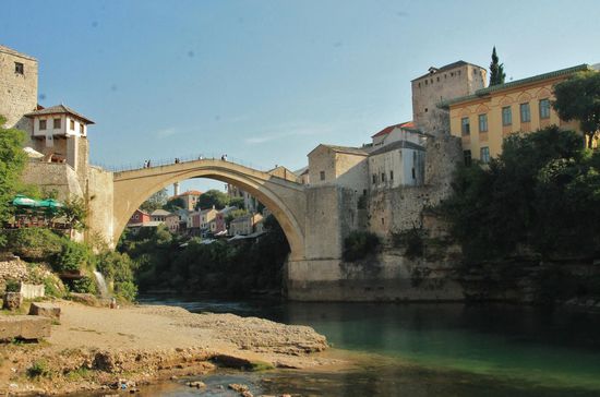 das Wahrzeichen der Stadt, die stari most