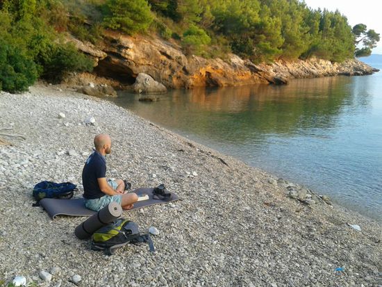 wir glauben unseren Auge kaum, die ganze Bucht für uns