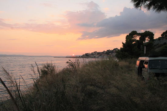 Sonnenaufgang über der Adria