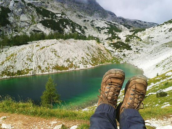 unserem Ziel ganz nah, der vierte See auf der schönen kontrastreichen Wanderung