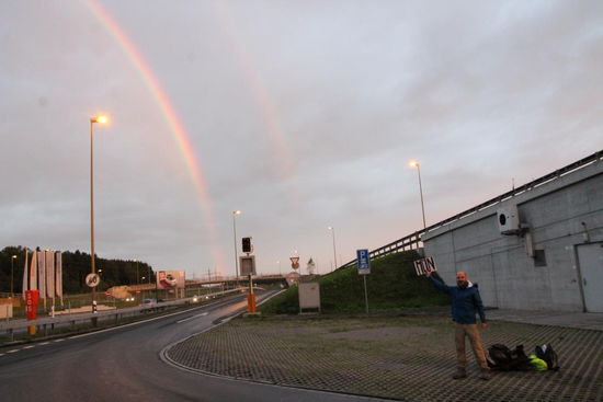 in welch' schöner Kulisse, am Morgen kurz vor Zürich