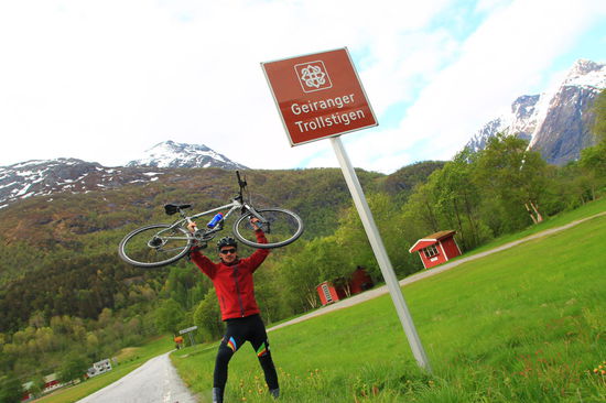 Gunnar will es wissen- mit dem Rad die Trollstigen passieren