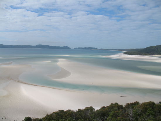 Whitehaven Beach - leider ohne Sonnenschein....