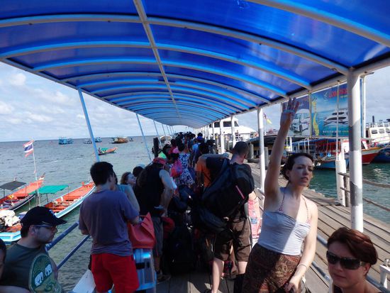 Geschafft, ab auf die Fähre.