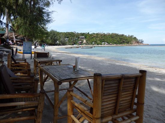 Strandbar gleich neben unserem Bungalow.