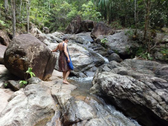 Nach einem kurzen schweißtreibenden Aufstieg sind wir an unserem Ziel.