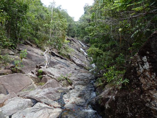 Wie oben bereits geschrieben, nicht gerade viel Wasser trotz des Regens der letzten Tage.