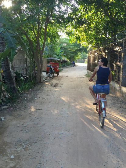Die Seitenstraßen sind sehr abenteuerlich!