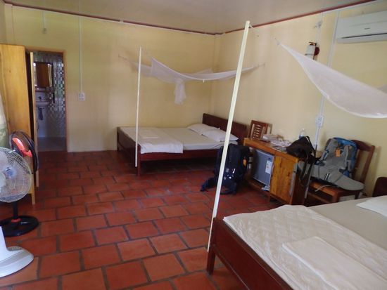 Schön geräumig und wenn wir wollen, hat jeder sein Bett.