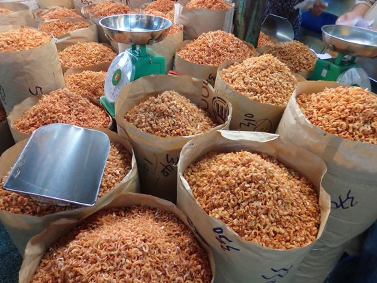 getrocknete Schrimps