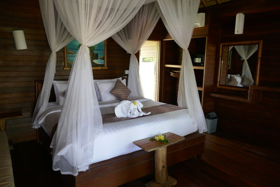 Mit Himmelbett in XXL.