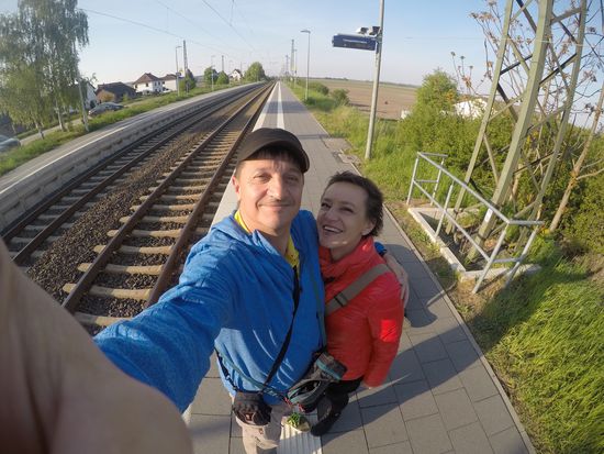 Noch mit relativ dicken Klamotten ....... das wird sich bald ändern.