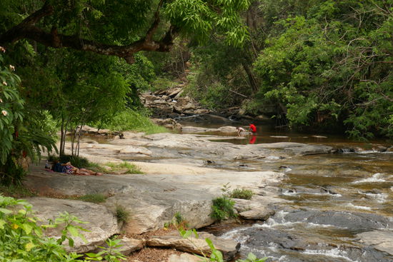 In den unteren Becken kann man baden....