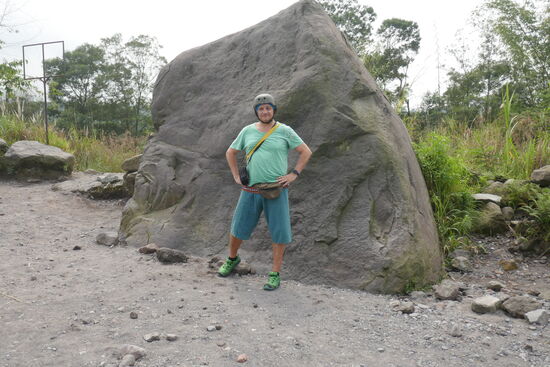 Der Größte Lavabrocken, den der Vulkan 2010 ausgespuckt hat.